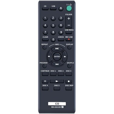 ZWP RM-ASU100 Replacement Remote Control fit for Sony Compact Disc Player CDP-CE500 CDPCE500 CD Player