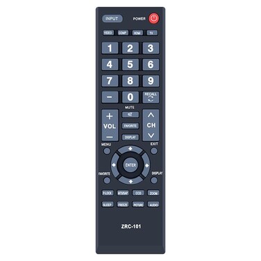 ZWP ZRC-101 Replaced Remote Control Compatible for Insignia LCD TV NS-LCD15-09 NS-LCD32-09 NS-LCD19-09 NS-LCD19-09CA NS-LCD37-09 NS-LCD26-09 NS-LCD22-09