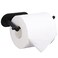TocTen Toilet Paper Holder Self Adhesive, Stainless Steel Stick Toilet Paper Roll Holder, No Drilling Tissue Holder Easy to Install, Paper Holder for Bathroom, Office, Kitchen (Matte Black)