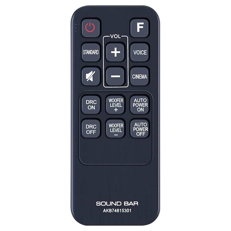 Zwp Zwp AKB74815301 Soundbar Remote Control
