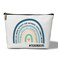 Qssfdgg Women Makeup Bag, Appreciation Teacher Gift, Retirement Gift for Her Mentor, Purse Travel Organizer Toiletry Pouch, Rainbow Gadget Accessories Bag with zipper, Teacher Life -18