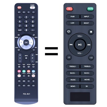 Replacement Remote Control Compatible with ABOX VIMA S4 2.1 FS22CS-2.1 FS21HS-L TV Sound Bar Soundbar Audio Speaker System Remote Control