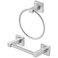 WOLIBEER Brushed Nickel Toilet Paper Holder Towel Ring,Bathroom Hand Towel Holder Toilet Roll Holder Wall Mounted,Modern Bath Hardware Set Stainless Steel 2 Pieces