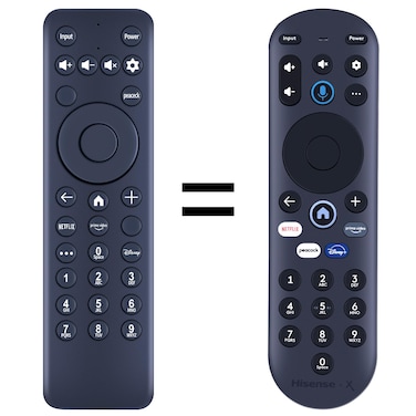 ZWP MG3-R34010 / 297107 Replacement IR Remote Control fit for Hisense X UHD LED XClass TV 43A6GX 50A6G R34010BA00-00001, for Pioneer Xumo TV PN50-751-24U CP-RC1NA-23 (Without Voice Function)