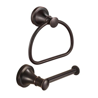 WOLIBEER Bronze Toilet Paper Holder,Bathroom Hand Towel Holder,Oil Rubbed Towel Ring Wall Mount Tissue Roll Paper Hanger ORB Bath Accessories Farmhouse Towel Rack