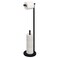 Alise Toilet Paper Holder Stand, Free Standing Toilet Paper Holder with Reserve, Weighted Base Toilet Paper Roll Holder Stand SUS304 Stainless Steel Toilet Paper Stand, Matte Black
