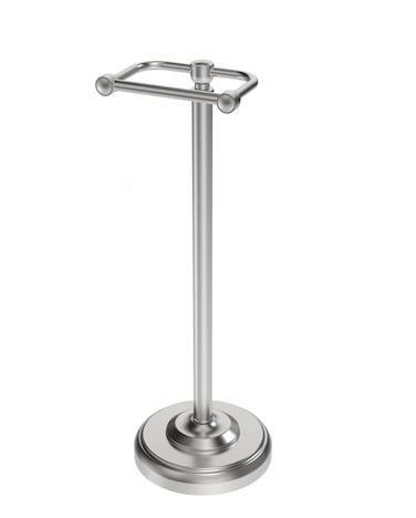 WZRUA Toilet Paper Holder Stand, Brushed Nickel Toilet Paper Holder Free Standing,Post Pivoting Design &amp; Stable Weighted Base SUS304 Stainless Steel for Bathroom
