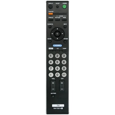 RM-YD014 Replace Remote Compatible with Sony TV KDL-52WL135 KDL-40VL130 KDL-52XBR4 KDL-40XBR4 KDL-46VL130 KDL-46XBR4 KDL-46V3000 KDL-40V3000 KDL-32XBR4 KDF-37H1000 KDL-40D3000 KDL-40XBR5 KDL-46XBR5