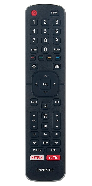 EN2B27HB Replaced Remote fit for Hisense TV 50M7000UW 55M7000UWG 65M7000UWG 70M7000UWG 43N3000UW 50N3000UW 55N3000UW 58K700UWD 65K700UWD EN2B27 EN2B27MA EN2B27E EN2A27 EN2C27 EN2D27