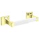 Nuk3y River Toilet Paper Holder (Polished Brass/White)