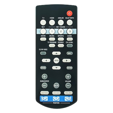 AIDITIYMI FSR86 ZP80780 Replacement Remote Control Compatible with Yamaha Sound Bar SRT-1500 YSP-1600