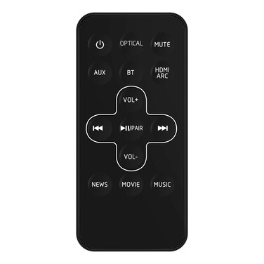 Replacement Remote Control fit for TCL Alto 5 TS5000 2.0 Channel Home Theater Sound BAR BZ-T2230S BZ-T3710 BZ-T2270S TS5010