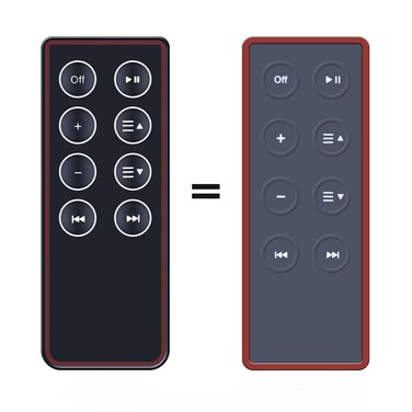 ZWP Replacement Remote Control fit for Bose SoundDock Series II 2,III 3,&amp;Portable Music System, for Bose Portable Digital Music Sound Speaker System N123, 310100-0100