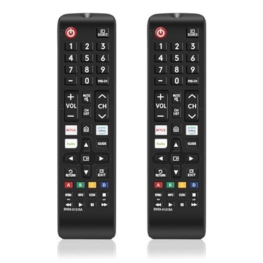 Generic 2 Pack New Universal TV Remote for All Samsung TV, Replacement Remote Control with 3 Shortcut Buttons, Compatible with All Samsung LCD LED 3D HDTV Smart TV Series