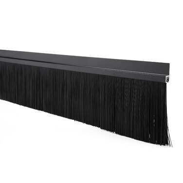 uxcell Door Bottom Sweep H-Shape Aluminum Alloy Base with 2.8-inch Black Nylon Brush 39-inch x 3.6-inch