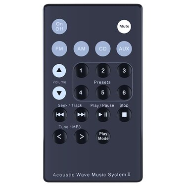 New Replacement Remote Control fit for Bose Acoustic Wave Music System II &iuml;&frac14;&circ;Black&iuml;&frac14;&permil;