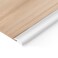 BNELL Carpet &amp; Floor Edging Trim Strip,Self Adhesive-PVC Floor Transition Strip,Thresholds for Doorways with a Height Less Than 3 MM (6.56FT_White)