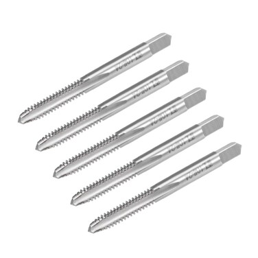 uxcell Machine Tap #10-24 UNC Thread 2B Class 3 Flutes High Speed Steel Screw Threading Tap Tapping Tool 5pcs