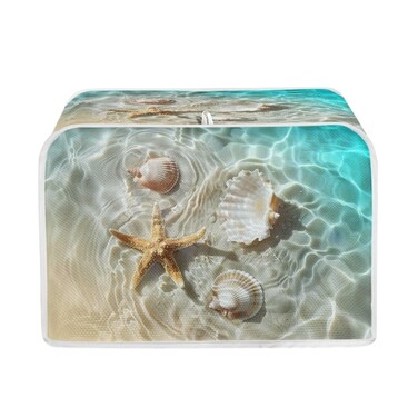 Baxinh Starfish Printed Toaster Cover 2 Slice for Home, Small Appliance Dust Cover Bag Bread Maker Machine Protective Cover, Kitchen Bakeware Dust Protector, Kitchen Accessories
