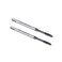 uxcell M3 x 0.5 Spiral Point Threading Tap, H2 Tolerance High Speed Steel TICN Coated, Round Shank with Square End, DIN371/376, Metric Screw Taps Tapping Bit for Thread Repair, 2pcs