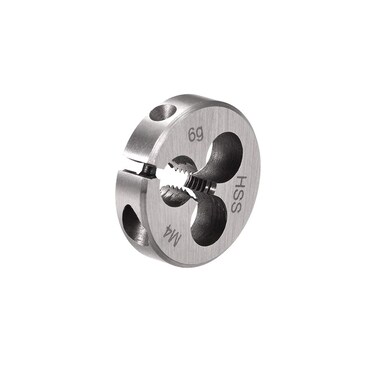 uxcell M4 x 0.7 Metric Adjustable Round Die, Machine Thread Right Hand Threading Die, High Speed Steel (HSS) Screw Thread Cutting Die