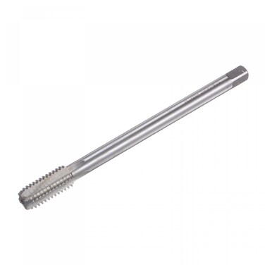 uxcell Thread Milling Taps, 7/16-14 UNC High Speed Steel (HSS) 4 Straight Flutes Machine Screw Thread Threading Tap, 5" Length (Extra Long)
