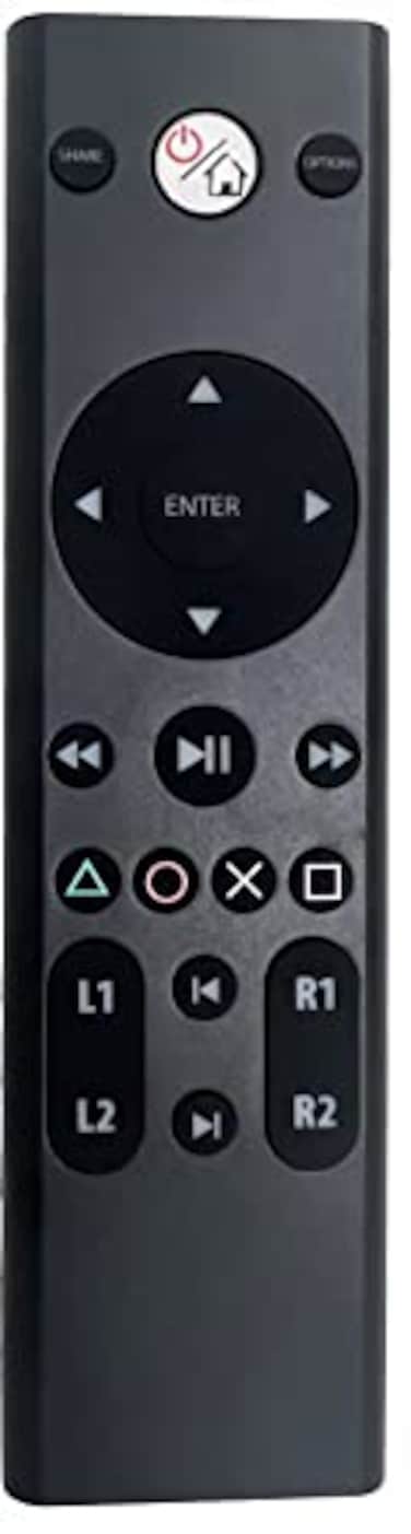 Media Remote Control Replacement for PlayStation 4 (PS4), Compatible with PlayStation 5 (PS5) with Dedicated Buttons