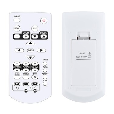 YT-130 Remote Control Replacement Compatible for Casio Projectors XJ-A142, XJ-A147, XJ-A242, XJ-A247, XJ-A252, XJ-A257, XJ-M141, XJ-M146, XJ-M151, XJ-M156, XJ-M241, XJ-M246, XJ-M251, XJ-M256