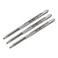 uxcell Machine Tap #4-40 UNC UNC Thread 2B Class 3 Flutes High Speed Steel Screw Threading Tap Tapping Tool 3pcs