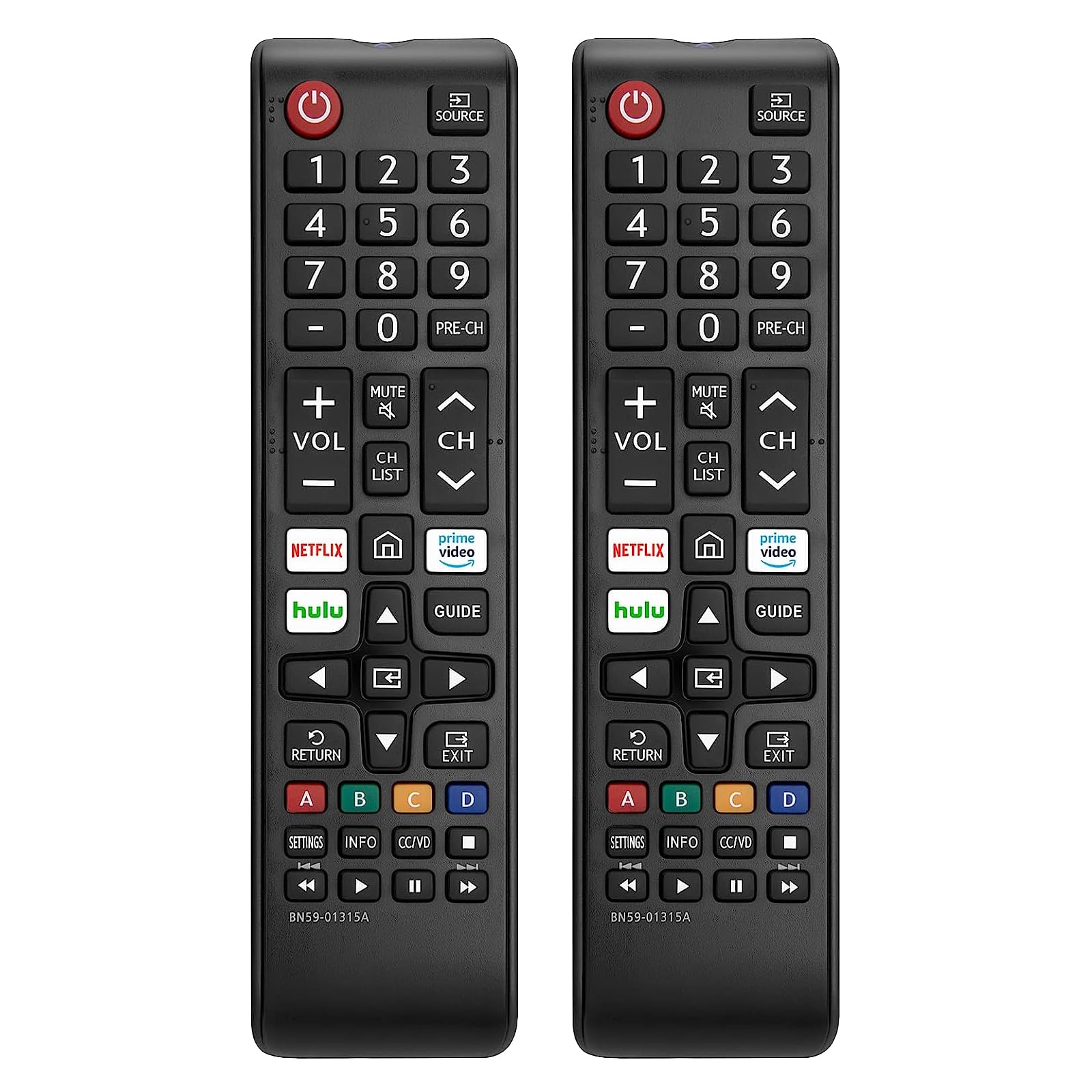 Mokemake Mokemake For Samsung Tv Remote 2-pack Control Remote For Samsung Tv