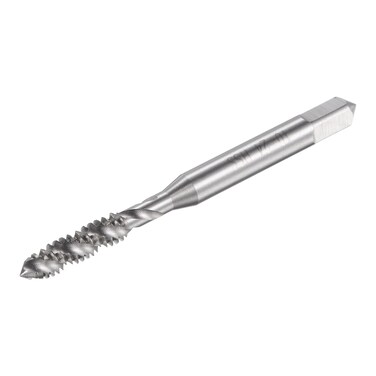 uxcell Spiral Flute Threading Tap 10-24 UNC, HSS (High Speed Steel) Uncoated Machine Thread Screw Tap 3 Flutes Tapping Tool H2 Tolerance
