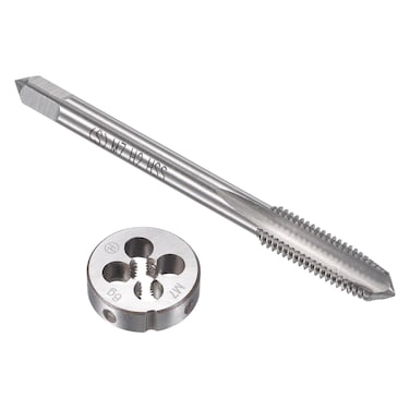 uxcell M7 x 1mm Metric Tap and Die Set, Machine Thread Screw Tap with Round Threading Die, Tap &amp; Die Kit for Nut Screw Bolt Thread Repair