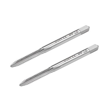 uxcell Machine Tap #6-32UNC Thread 2B Class 3 Flutes High Speed Steel Screw Threading Tap Tapping Tool 2pcs