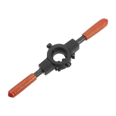 uxcell Die Stock Handle Wrench, for Metric M1-M3 (Metric) / 1/16"-3/32" (UNC/UNF) / 16mm OD Round Dies, 16mm x 5mm Threading Die Holder with Plastic Handle