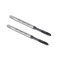 uxcell M4 x 0.7 Spiral Point Threading Tap, H2 Tolerance High Speed Steel TICN Coated, Round Shank with Square End, DIN371/376, Metric Screw Taps Tapping Bit for Thread Repair, 2pcs