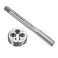 uxcell M8 x 1.25mm Metric Left Hand Tap and Die Set, Machine Thread Screw Tap with Round Threading Die, Tap &amp; Die Kit for Nut Screw Bolt Thread Repair