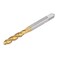 uxcell Spiral Flute Threading Tap 1/4-20 UNC, HSS (High Speed Steel) Titanium Plated Machine Thread Screw Tap 3 Flutes Tapping Tool H2 Tolerance