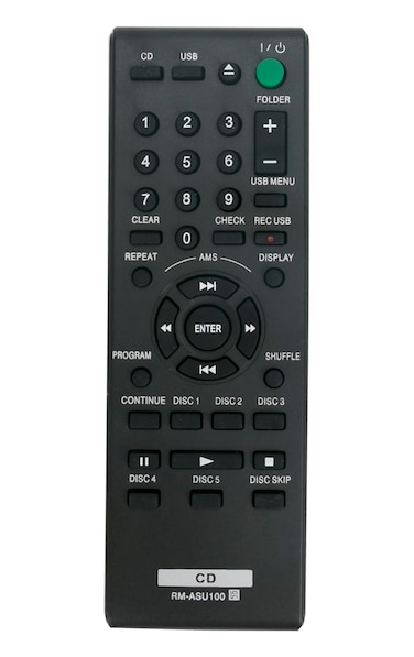 RM-ASU100 Replace Remote Control Compatible with Sony Compact Disc Player 5-Disc CD Changer CDP-CE500