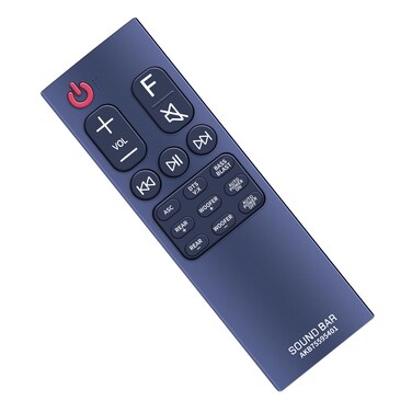 AKB75595401 Replace Soundbar Remote Control fit for LG Sound Bar Speaker System SK8Y SK10Y SK6Y SK5R SK5Y SJ4R SK9Y SJ5Y SJ4Y SPK5B-W SPJ4-S S65S3-S SPK5BW SPJ4S SPJ4BW SPJ4B-W SPK8-W