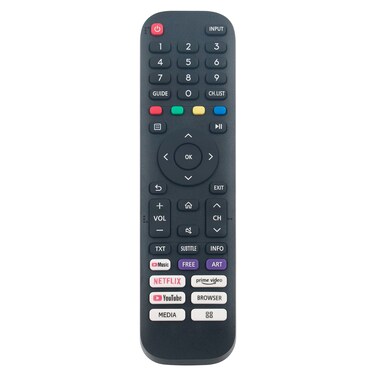 ECONTROLLY EN2J30H IR Replace Remote Control Compatible with Hisense TV 40A4HV 40A4070GMV 43H6G 43H77G 43V6G 43A60G 43A6070GMV 55H6G 55A6090GMV 65H6G 65H77G 65V6G 65A60G 65A60H 65A60GMV