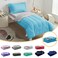 UOZZI BEDDING 4 Pieces Toddler Bedding Set Ultra Soft and Breathable Toddler Sheet Set - Includes Comforter, Flat Sheet, Fitted Sheet and Pillowcase - Pink &amp; Gray