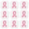 Jutom 20 Sheets 240 Pcs Breast Cancer Glitter Tattoo Sticker Temporary Ribbon Tattoos Breast Cancer Body Tattoos for Women Face Body Accessories(Light Pink)