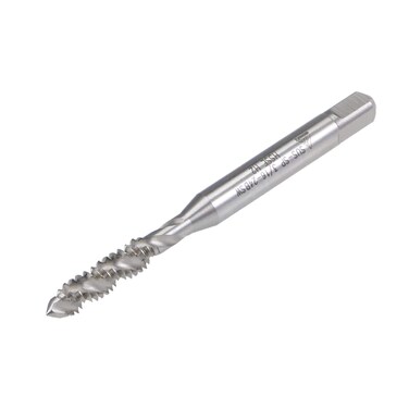 uxcell 3/16"-24 BSW Spiral Flute Thread Tap, Machine Threading Tap HSS-Cobalt Uncoated, Round Shank with Square End, H2 Tolerance