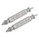 uxcell Damaged Screw Tap Extractor, 0# Chrome Plated High Speed Steel 4341 Stripped Broken Screw Remover, 1.96mm Threaded Tip 1.8mm Drill Bit 2pcs
