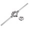 uxcell Die Stock Handle Wrench Set, 6-32 UNC Round Die and 20mm Die Holder (Fits 1/8"-5/32" (UNC/UNF) / Metric M3-M4 / 20mm OD Dies) for Bolt Thread Repair