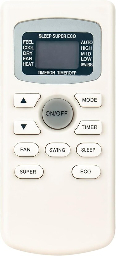 General Replacement Remote Control Fit for BPACT10 BPACT12H BPACT08 BPACT14H BPACT08WT BPACT10HWT BPACT10WT BPACT12HWT BPACT12WT BPACT14HWT BPACT14WT GYKQ34 QYKQ34E