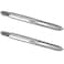 Burkit 2pcs 1/4"-24 UNC Thread Tap Right Hand, HSS 1/4 x 24 UNC Straight Fluted Machine Tap