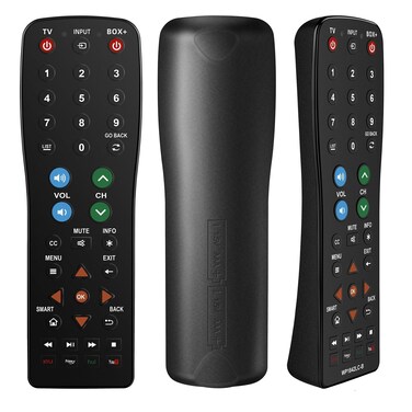 Waterproof Universal TV Remote Control for TV, Audio System, Cable/Satellite Box, DVD Player, Roku TV, Apple TV, Easy Clean - 2 in 1