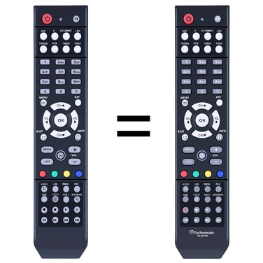 TM 800 HD Replacement Remote Control for Technomate