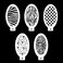 Bowitzki 5pcs Reusable Face Paint Stencils for Body Art Painting Halloween Party Makeup Temporary Tattoos Stencils (Animal Strip)